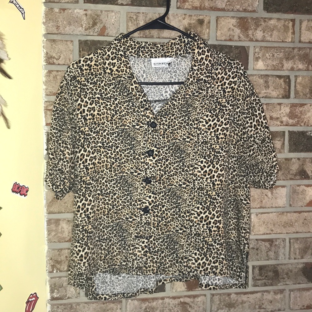 leopard print blouse